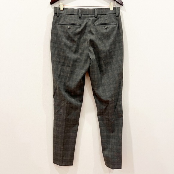 Banana Republic Suit Mens 38R Jacket 30x32 Pants Gray Brown Check Tailored Fit - Picture 9 of 14